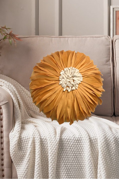Poszewk na poduszkę XIONEGA MUSTARD 40х40 cm, Kolor : musztardowy, IVET.PL - Modna odzież