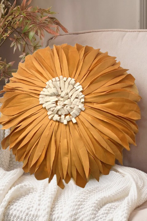 Poszewk na poduszkę XIONEGA MUSTARD 40х40 cm, Kolor : musztardowy, IVET.PL - Modna odzież