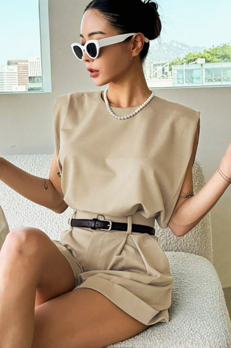 Komplet STILANA BEIGE, Kolor :  beżowy, IVET.PL - Modna odzież