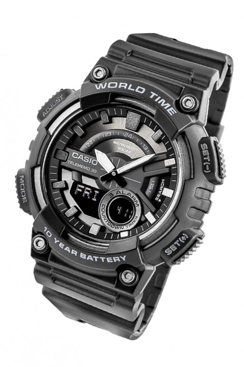 Zegarek męski CASIO AEQ-110W-1BVDF, Kolor : czarny, IVET.PL - Modna odzież