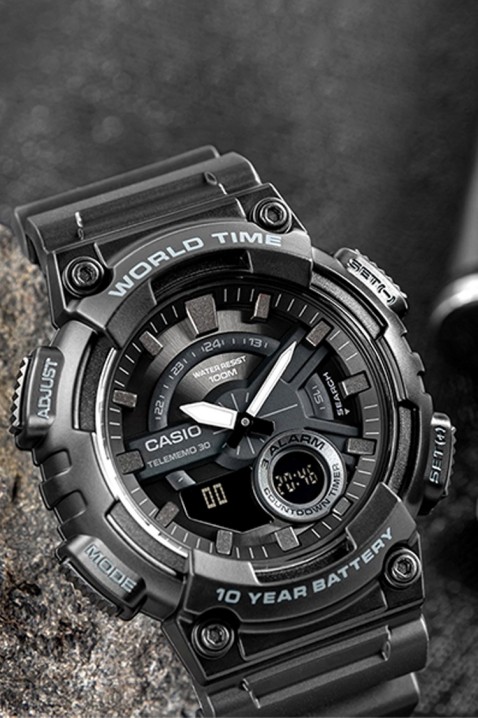 Zegarek męski CASIO AEQ-110W-1BVDF, Kolor : czarny, IVET.PL - Modna odzież