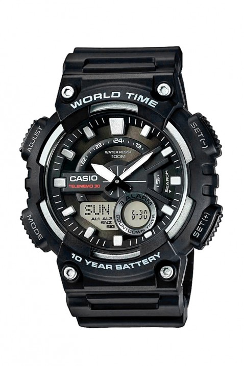 Zegarek męski CASIO AEQ-110W-1AVDF, Kolor : czarny, IVET.PL - Modna odzież
