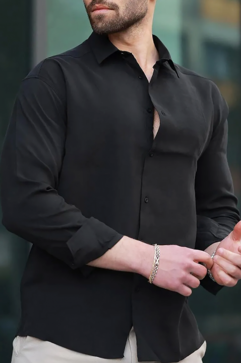 Koszula MAGREDO BLACK, Kolor : czarny, IVET.PL - Modna odzież