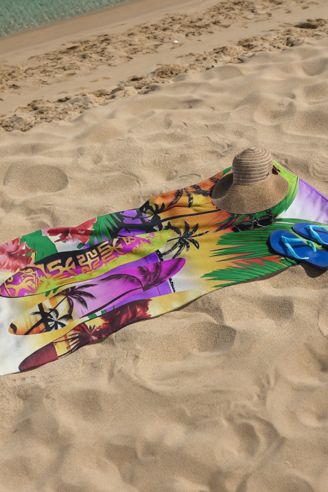 Ręcznik plażowy PERMONGA, Kolor : wielokolorowy, IVET.PL - Modna odzież