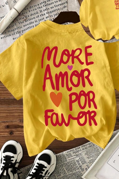 Koszulka AMORE YELLOW, Kolor : żółty, IVET.PL - Modna odzież