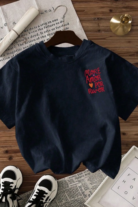 Koszulka AMORE NAVY, Kolor : granatowy, IVET.PL - Modna odzież