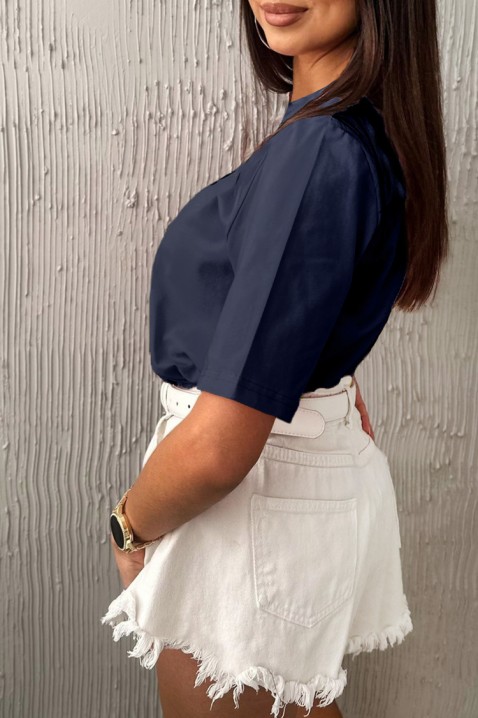 Koszulka AMORE NAVY, Kolor : granatowy, IVET.PL - Modna odzież