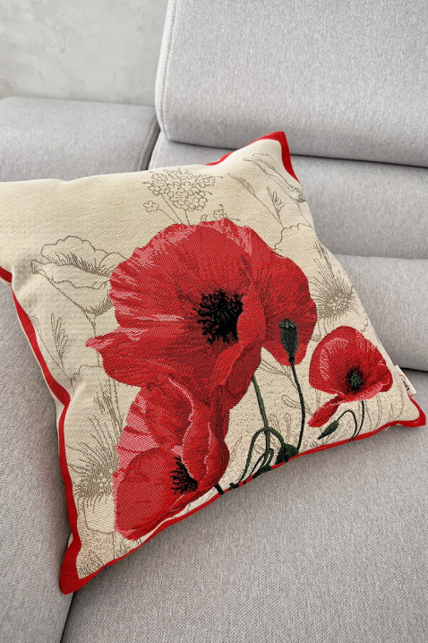 Poszewka na poduszkę FLOVEA 42х42 cm, Kolor : czerwony, IVET.PL - Modna odzież