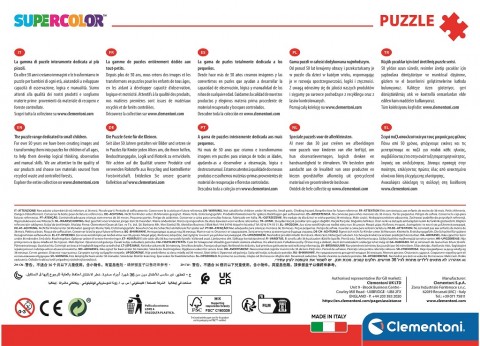 Puzzle dla dzieci Clementoni z 180 elementów - FistaszkiIVET.PL - Modna odzież