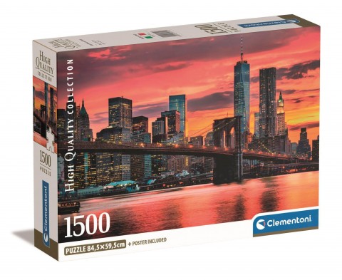 Puzzle Clementoni z 1500 elementów - East River o zmierzchuIVET.PL - Modna odzież
