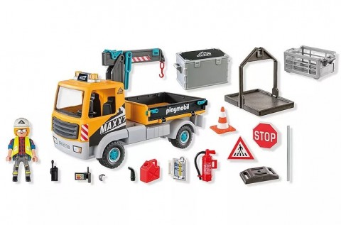 Zestaw z figurkami Action Heroes 71750 Ciężarówka budowlana z dźwigiemIVET.PL - Modna odzież