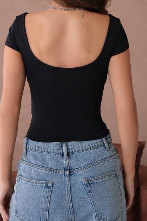Top GOKSENA BLACK, Kolor : czarny, IVET.PL - Modna odzież