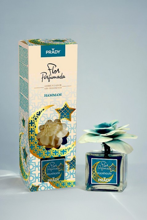 Dyfuzor z kwiatem PRADY HAMMAM 90 ml, Kolor : chabrowy, IVET.PL - Modna odzież