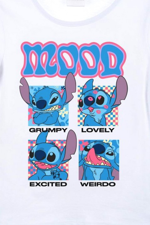 Koszulka MOODS, Kolor : biały, IVET.PL - Modna odzież