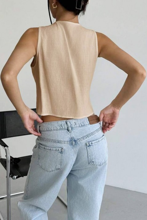Top BADIE BEIGE, Kolor :  beżowy, IVET.PL - Modna odzież