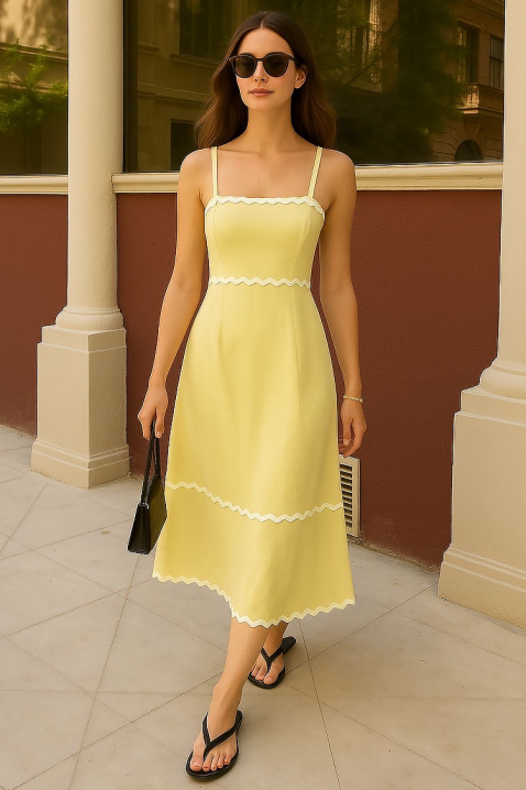 Sukienka MUSERA YELLOW, Kolor : żółty, IVET.PL - Modna odzież