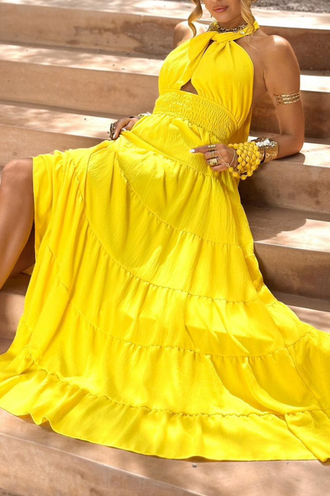Sukienka ZARELANA YELLOW, Kolor : żółty, IVET.PL - Modna odzież
