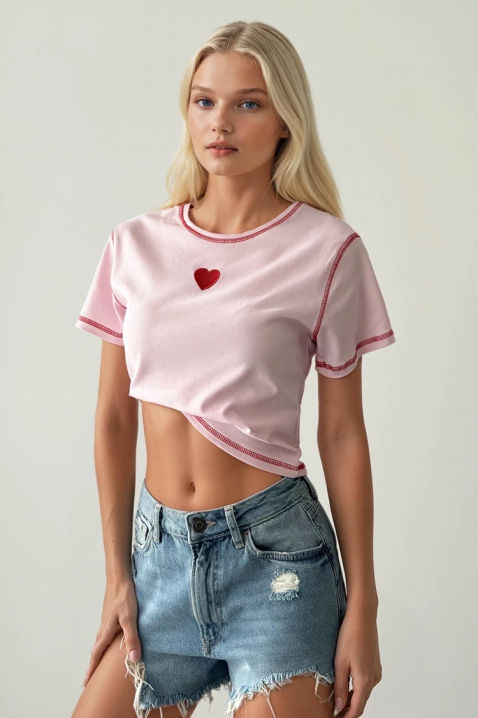 Koszulka AMOREZA PINK, Kolor : różowy, IVET.PL - Modna odzież
