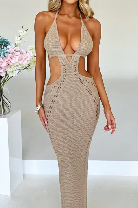 Sukienka CHRISTINA BEIGE, Kolor :  beżowy, IVET.PL - Modna odzież