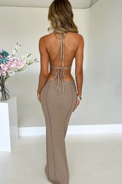 Sukienka CHRISTINA BEIGE, Kolor :  beżowy, IVET.PL - Modna odzież