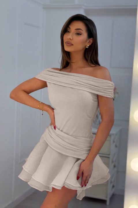 Sukienka POLERZA BEIGE, Kolor :  beżowy, IVET.PL - Modna odzież