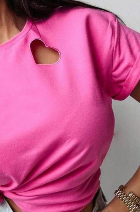 Koszulka ENZIRVA PINK, Kolor : różowy, IVET.PL - Modna odzież