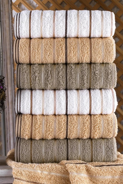 Ręcznik ERIOXA 50x90 cm - 6 szt., Kolor : wielokolorowy, IVET.PL - Modna odzież