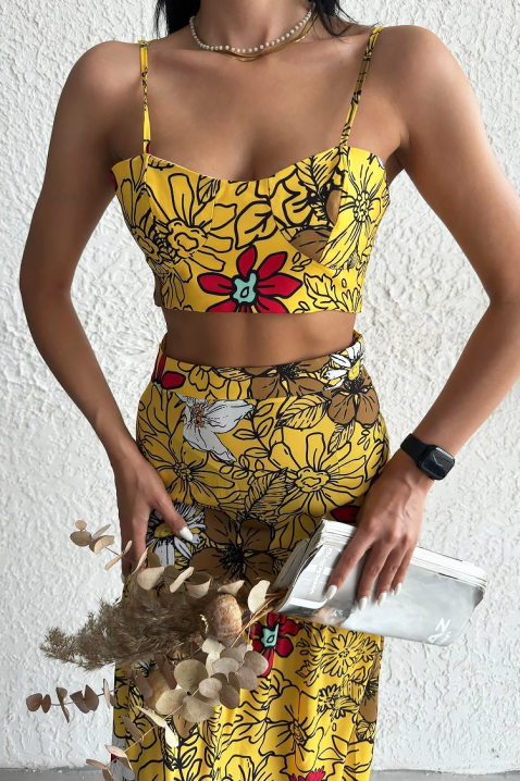 Komplet URVILVA YELLOW, Kolor : żółty, IVET.PL - Modna odzież