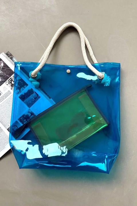 Torba plażowa NEONANA BLUE, Kolor : chabrowy, IVET.PL - Modna odzież