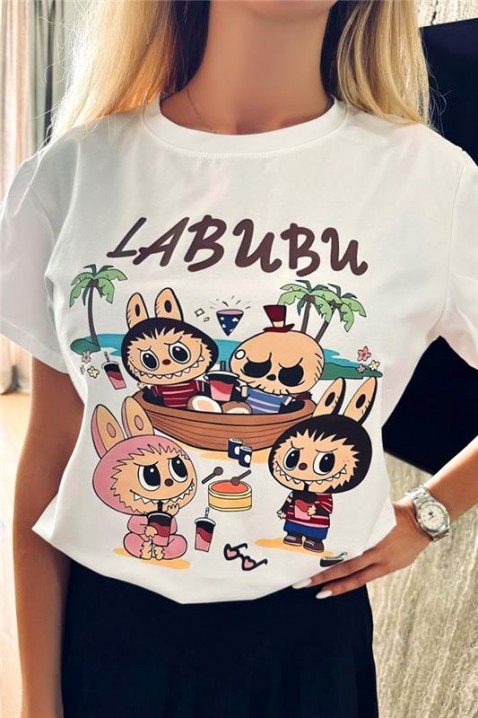 Koszulka LABUBU FRIENDS, Kolor : biały, IVET.PL - Modna odzież