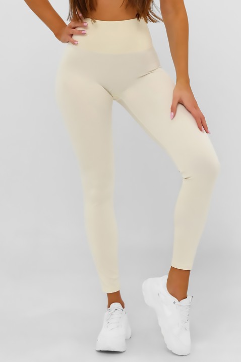 Legginsy HEAVYNA ECRU, Kolor : ecru, IVET.PL - Modna odzież