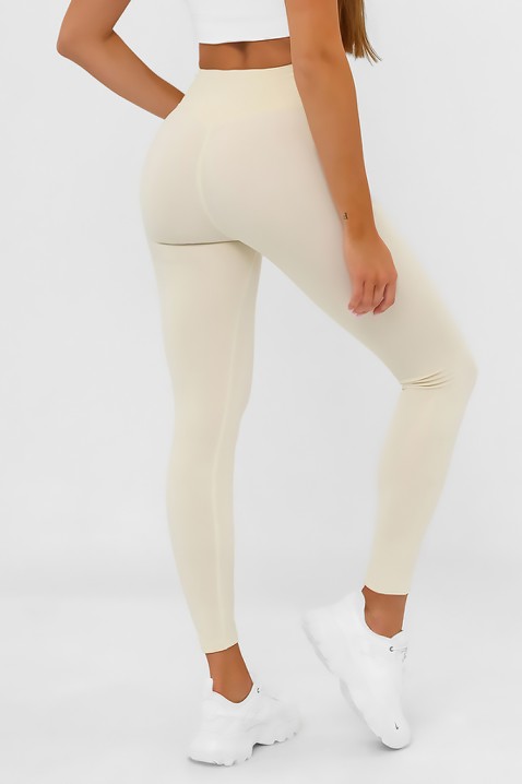 Legginsy HEAVYNA ECRU, Kolor : ecru, IVET.PL - Modna odzież