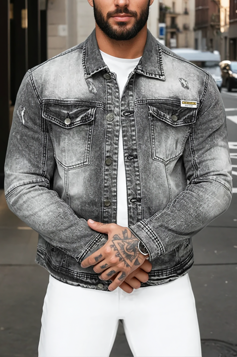 Kurtka jeansowa LERBONZO, Kolor : denim, IVET.PL - Modna odzież