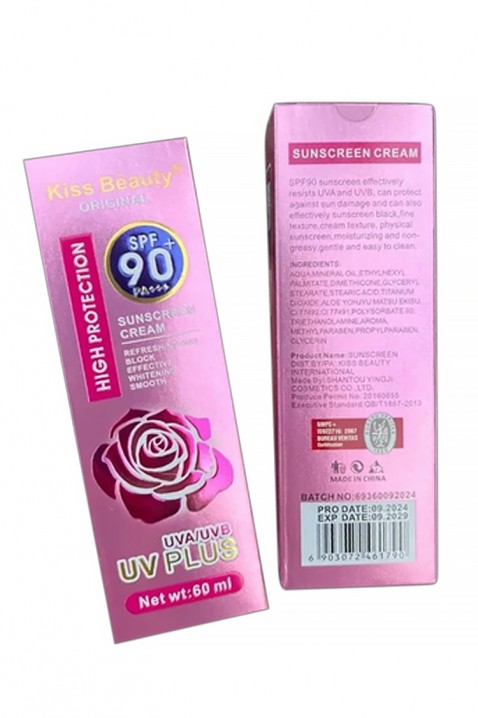 Krem z filtrem przeciwsłonecznym KISSBEAUTY SPF 90 BBIVET.PL - Modna odzież