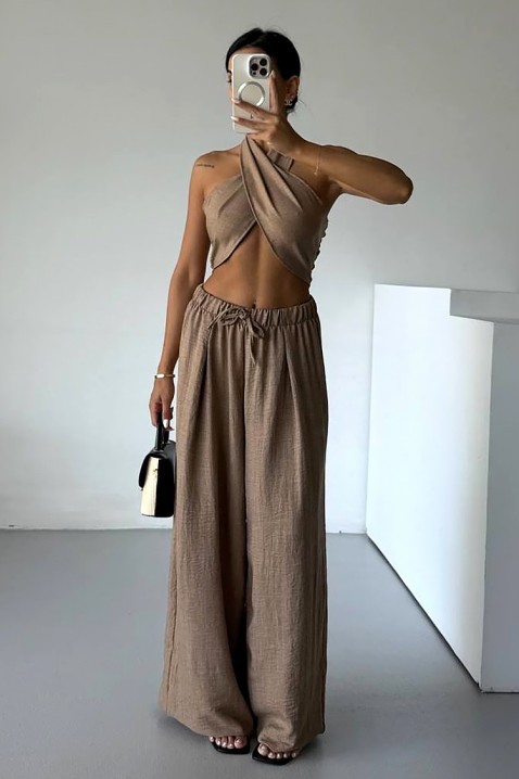 Komplet ASMEROLA BEIGE, Kolor : ciemnobeżowy, IVET.PL - Modna odzież