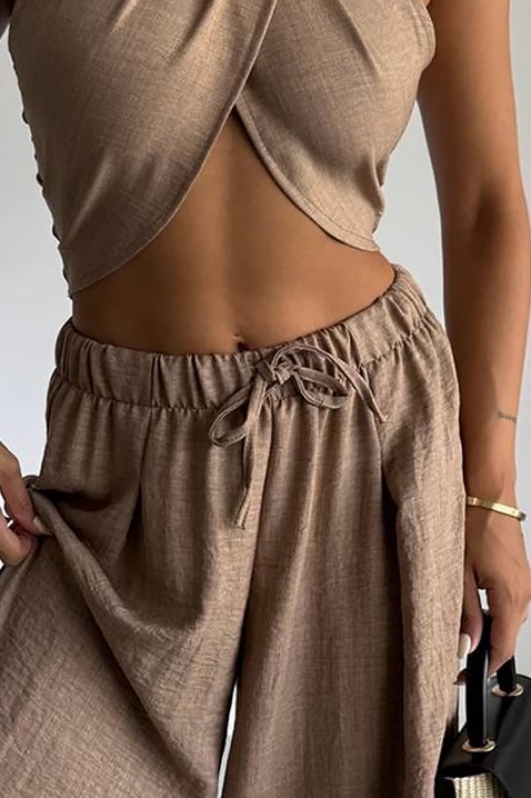 Komplet ASMEROLA BEIGE, Kolor : ciemnobeżowy, IVET.PL - Modna odzież