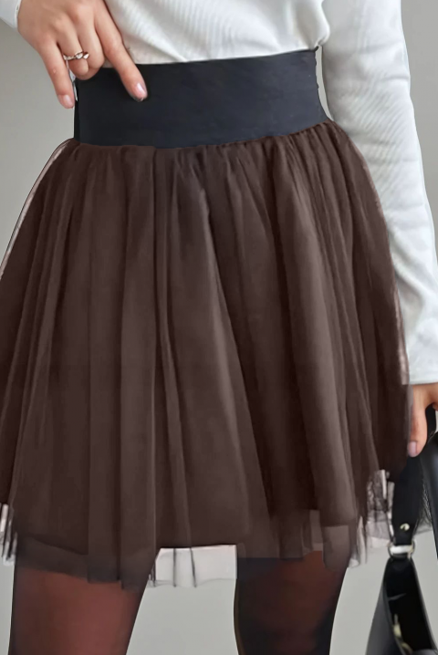 Spódnica SARTELFA BROWN, Kolor : brązowy, IVET.PL - Modna odzież