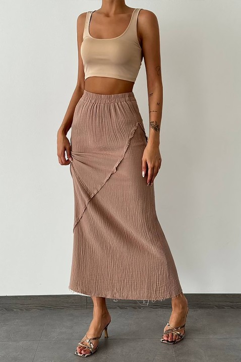 Spódnica KABAWA BEIGE, Kolor :  beżowy, IVET.PL - Modna odzież