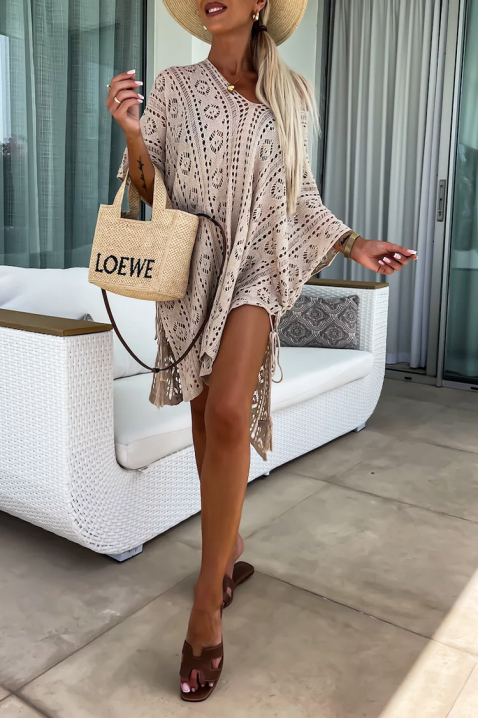 Tunika LERINZA BEIGE, Kolor :  beżowy, IVET.PL - Modna odzież