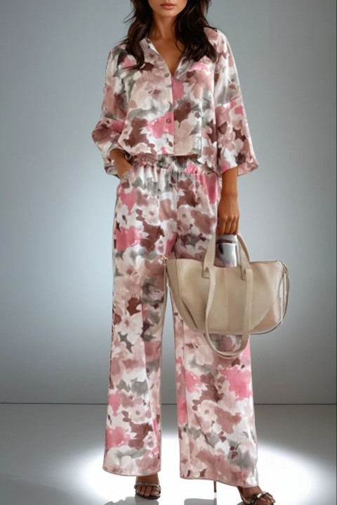 Komplet FLORONSA PINK, Kolor : różowy, IVET.PL - Modna odzież