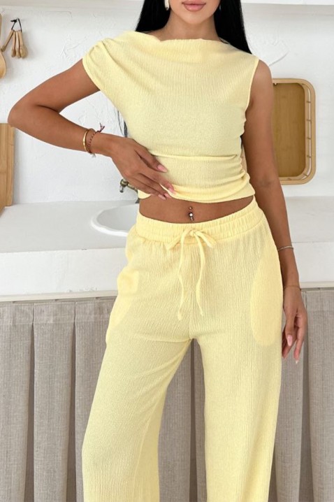 Komplet FRALINDA YELLOW, Kolor : żółty, IVET.PL - Modna odzież