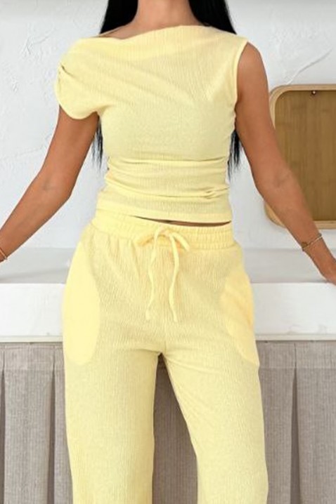 Komplet FRALINDA YELLOW, Kolor : żółty, IVET.PL - Modna odzież
