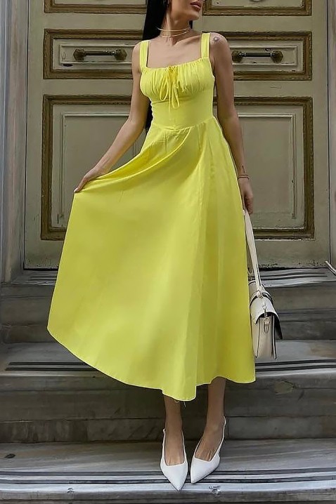 Sukienka BELFORZA YELLOW, Kolor : żółty, IVET.PL - Modna odzież