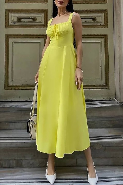 Sukienka BELFORZA YELLOW, Kolor : żółty, IVET.PL - Modna odzież