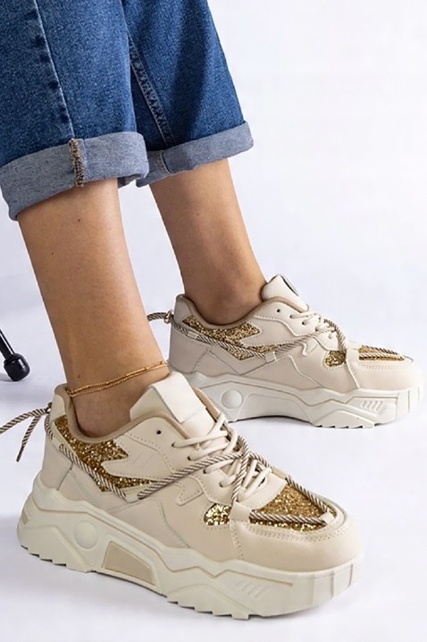 Sneakersy VERTIOLA, Kolor :  beżowy, IVET.PL - Modna odzież