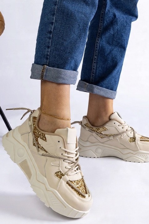 Sneakersy VERTIOLA, Kolor :  beżowy, IVET.PL - Modna odzież