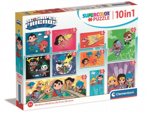 Puzzle dla dzieci Clementoni 10 w 1 - Super PrzyjacieleIVET.PL - Modna odzież