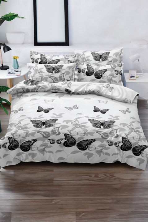 Komplet pościeli SOLFETA 200x220 cm bawełna - 4 elementy, Kolor : biały, IVET.PL - Modna odzież
