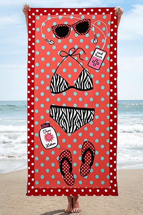 Ręcznik plażowy BLUGELA, Kolor : wielokolorowy, IVET.PL - Modna odzież