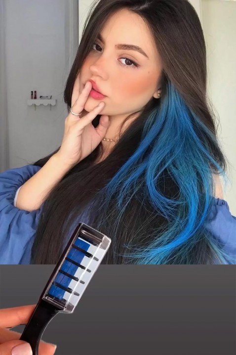 Kreda do włosów CHROMINA BLUE, Kolor : chabrowy, IVET.PL - Modna odzież